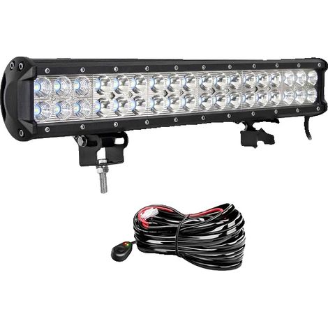 Barre lumineuse, faisceau combiné, construction durable, 1x108w avec kit de câblage