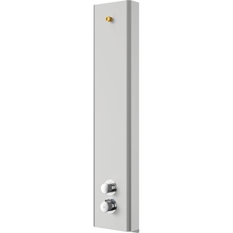 KWC AR Duschpaneel, F5, hydr., Edelstahl,  Thermostat, f. Duschkopf, Spez.-Schr.