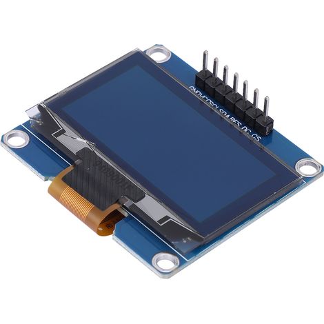 Écran module 1.54 pouce 7 broches SSD1309 contrôleur 128x64 interface SPI blanc (1/5)