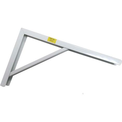 équerre Acier Blanc 20x30cm Support Mural Robuste Et Discret - Fepre (1/3)