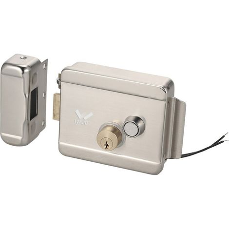 Serrure électrique intelligente WAFU – Compatible interphonie et contrôle d'accès – Sens de pose réversible – Déverrouillage manuel avec clés (1/5)