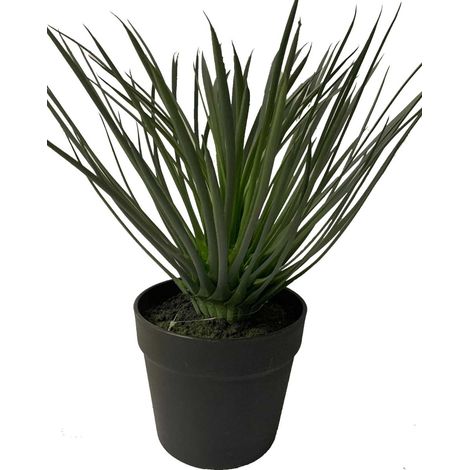 PIANTA GRASSA ARTIFICIALE 35CM IN VASO DECORO INTERNO ARREDO