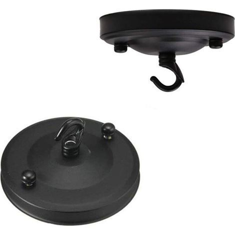 Set di 2 ganci da soffitto per lampadari vintage, ganci da soffitto vintage in ferro a forma di rosa, staffa a piastra, lampadario, tetto, ventosa, cornice, luce, accessori adatti, idee (1/4)