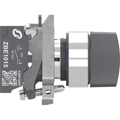 Selettore rotativo metallico O22 3 posizioni 2NA nero - XB4BD335