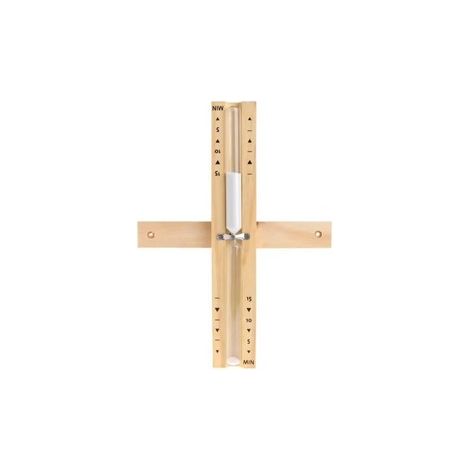 Lot de 2 Sablier 6 couleurs pour sauna – Rotation 15 minutes, bois, sable blanc, bleu ou rose, accessoire de sudation