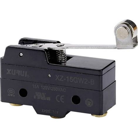 Microrupteur 250 V/DC 15 A 1 x On/(On) XZ-15GW2-B momentané 1 pièce
