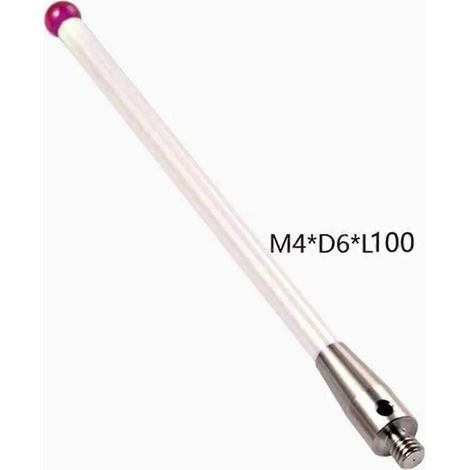 Keramischer Abtaststift mit Rubinspitze, L100-Gewinde, 6 mm Außendurchmesser (1/5)