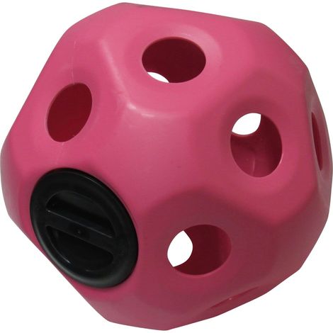 Hay Ball Horse Feeder Toy - Pink (Hanging Treat Slow Feeding Stable)