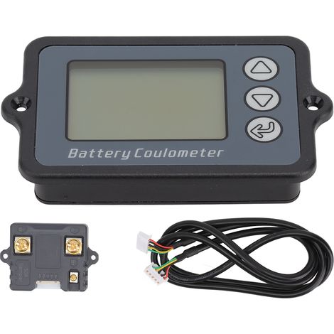 Moniteur de batterie ABS étanche portable multifonction Voltmètre 8-120V 50A(0-75A) pour test (1/5)