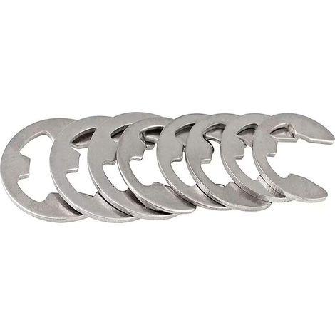 E-Clip Anneau de Retenue, Acier Inoxydable Interne Externe Snap Anneau de Circlips 10mm,50pcs (1/5)
