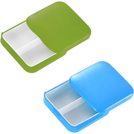 Boite Pilulier, 2Pcs Boîte à Pilules Portable, Mini Boîte à Pilules en Plastique, Boîte de Stockage de Pilules, Utilisé pour Stocker des Vitamines, des Médicaments (1/5)