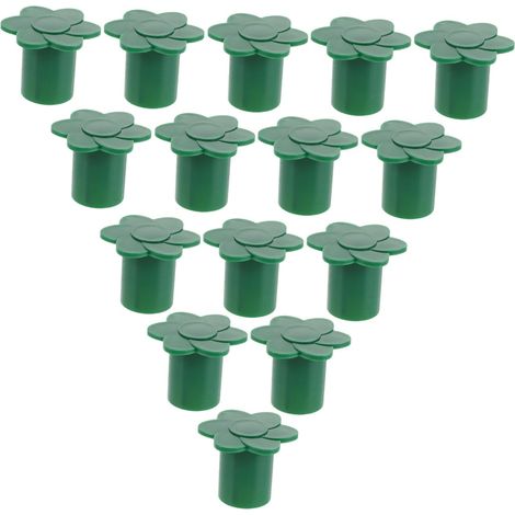 12 Pièces Manchons De Protection Plastique pour Tiges De Bambou De Jardin Couvre-poteaux pour Poteaux Extérieurs Protection pour Clôtures Embouts De pour De Jardin (1/5)