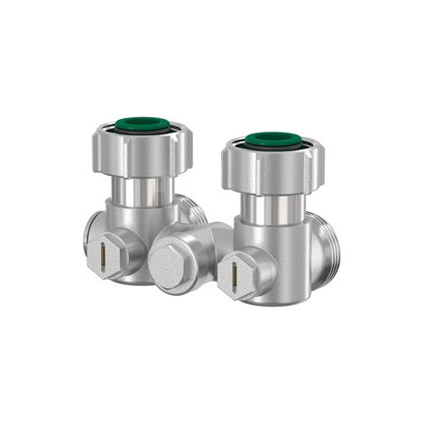 Einrohrarmatur 3/4" AG Eckform vernickelt (1/3)