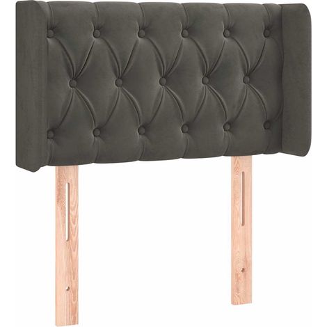Maison Exclusive - Kopfteil mit Ohren Dunkelgrau 83x16x78/88 cm S (1/5)