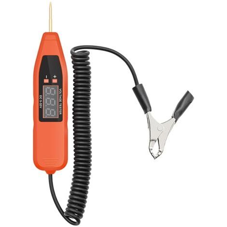 Testeur de Tension Voiture Numérique 5-32 V Stylo Détecteur de Circuit Électrique Affichage Digital, Testeur de Fusibles 12 V pour Entretien Automobile, Outils Électriques (1/5)