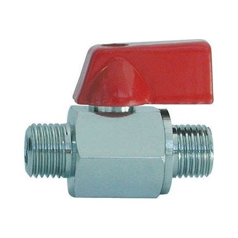 Mini vanne à sphère chromée mâle/mâle - Série 238-29380 - Ezfitt