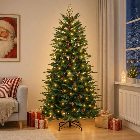 vidaXL Árbol de Navidad artificial con ramas articuladas 150 cm (1/5)