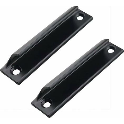 (Noir)Poignée de porte coulissante 90mm - Noir - Encadrée - Accessoire de jardin (1/4)