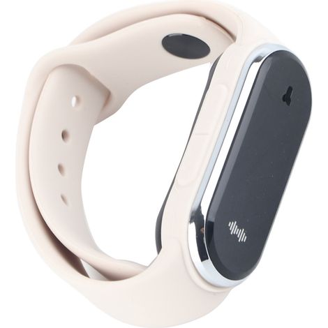Bracelet anti-moustiques rechargeable USB 5V 1A 90mAh avec podomètre, capteur de température et ultrasons (blanc) (1/5)