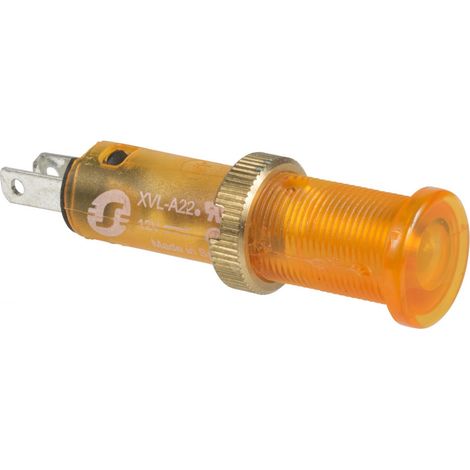 Voyant LED orange 24 V de 8 mm à haute luminosité et faible consommation d'énergie. (1/3)