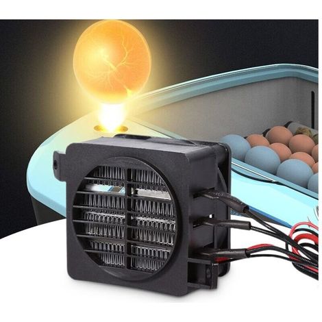 100W 12V PTC Car Air Heater,Mini Chauffage Portable avec Fonction Thermostat Automatique d'économie d'énergie pour Voiture Petit Espace Bureau boîtes isolées résine Solidificatio (1/4)