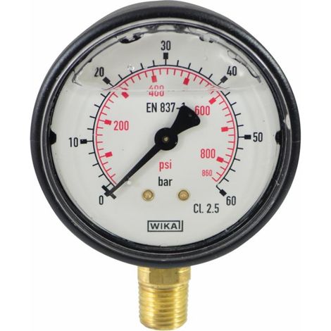 Manomètre à bain de glycérine 0 - 60 bars - M 1/4"