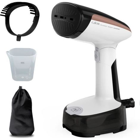 Calor Access Steam Pocket - Stiramento Compatto con Testa Pieghevole, Pronto in 15 Secondi, 1300 W, Flusso di Vapore Continuo di 19 g/Minuto, Leggero, Multiuso, Serbatoio d'Acqua da 120 ml, DT3030C0 (1/5)