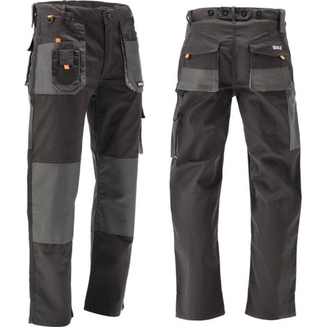 Pantaloni da lavoro PEGMA neri/grigi taglia S
