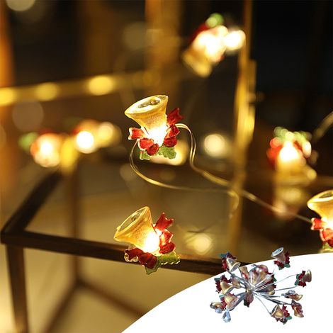 Guirlande Lumineuse Led - 20 Ampoules - Fil de Cuivre Souple - Alimentation sur Piles AA - Usage Intérieur et Extérieur - 200 cm (1/5)