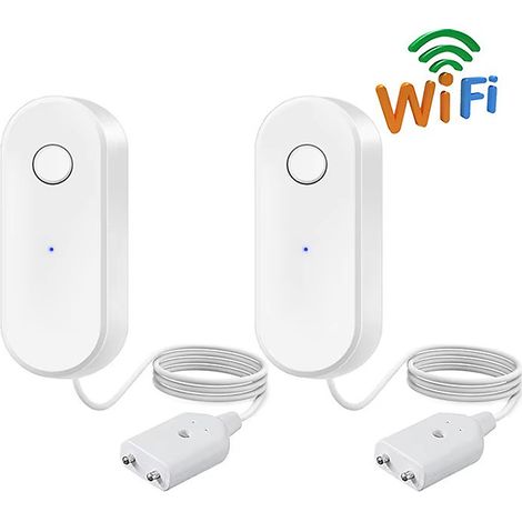 2 détecteurs de fuites d&aposeau WiFi, capteur d&aposinondation intelligent pour la maison, détecteur de débordement de cuisine (1/5)