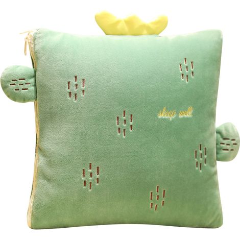 Funda de almohada plegable y elástica 2 en 1 para el hogar, la oficina, el coche y el sofá. (1/5)