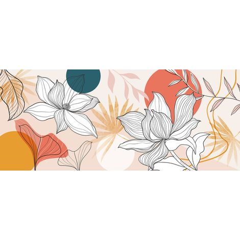 Papier peint panoramique - Fleurs - 130 cm x 55 cm (1/2)