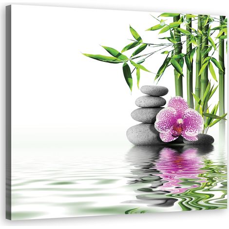 Tableau décoratif Jardin d'eau zen 30x30 (1/5)