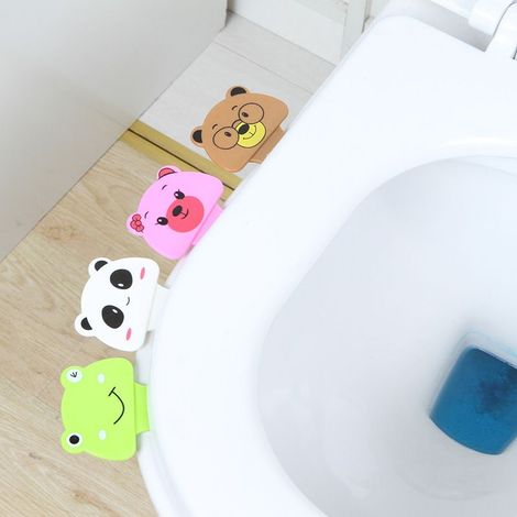 4 Pcs Cartoon Toilet Lifter Lifter, Durable Lidter, No Dirty Hands Uncovering Toilet Lidter, Household Toilet Bidet Lifter (1/5)