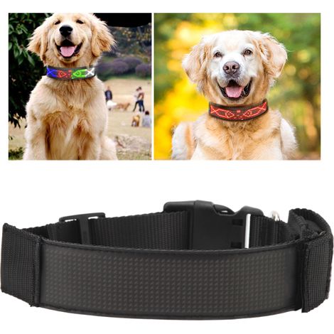 Mehrfarbiger LED-Bildschirm, mehrfarbiges LED-Halsband, Bluetooth-Übertragung, mehrfarbiges LED-Halsband (1/5)
