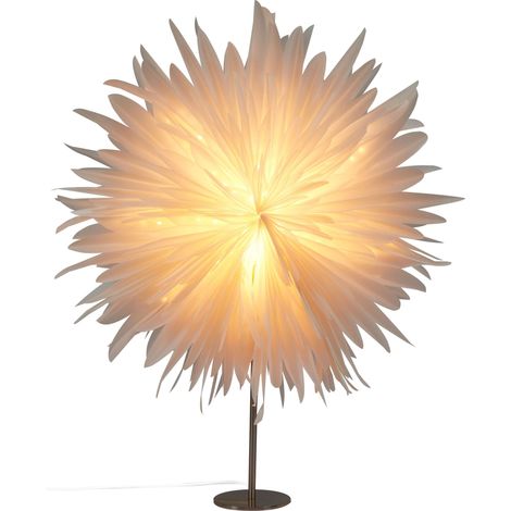 Weihnachtsdekoration Tischlampe SATOPANTH Stern 70 cm Weiß