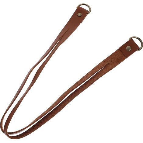 Embrasse de Rideau en Similicuir Marron Corde de Fixation Pratique et Décorative Maison, Accessoire Élégant et Rustique pour Usage Quotidien (1/5)