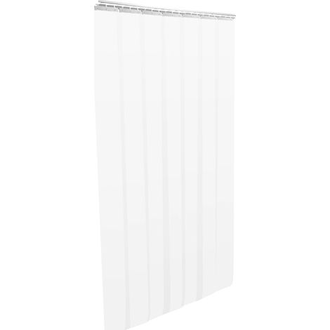 Bandes de rideau de porte, PVC durable, installation facile, Clair (1/5)