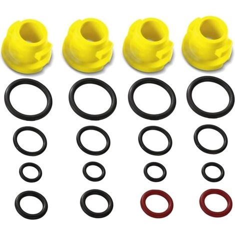 FOREHILL Kärcher Kit de joints toriques de rechange accessoire pour nettoyeurs haute pression,Karcher Kit de buses à air et joints toriques pour nettoyeur haute pression Compatible avec les modèles,K (1/5)