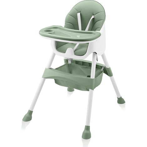 Baby Vivo Design 2in1 Kinderhochstuhl - Oscar in Grün