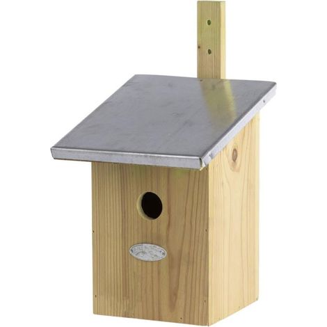 Esschert Design – Nichoir à miroir pour oiseaux – Paroi en verre – Fixation murale – Dimensions 21 x 16 x 32,5 cm – Pour petits oiseaux