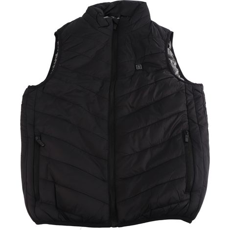 Veste chauffante unisexe, 3 niveaux, 4 zones de chauffe, en polyester, gilet électrique thermique pour hiver extérieur (1/5)