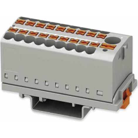 PHOENIX CONTACT Verteilerblock, 3273110, PTFIX 6/18X2,5-NS35 GY