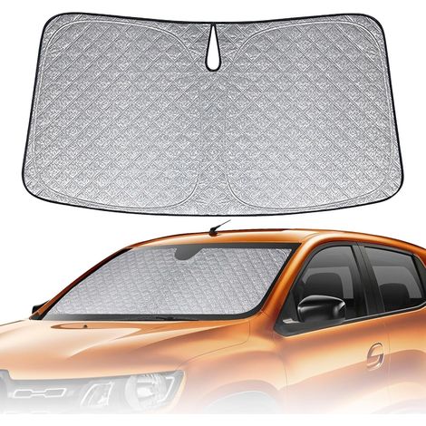 Pare-Soleil pour Pare-Brise Remplacement pour Dacia Spring/Renault Kwid 2015-2026, Pliable Pare-Soleil pour Pare-Brise de Voiture, Bloque 99% des Rayons UV et Maintient Votre Véhicule au Frais,- (1/5)