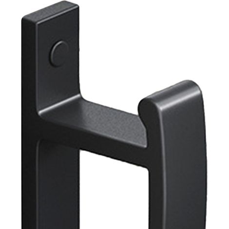 Waschbeckenhalterung, Wandmontage, ohne Bohren, selbstklebend, Badezimmer, Doppelwaschbecken, groß, schwarz (1/5)