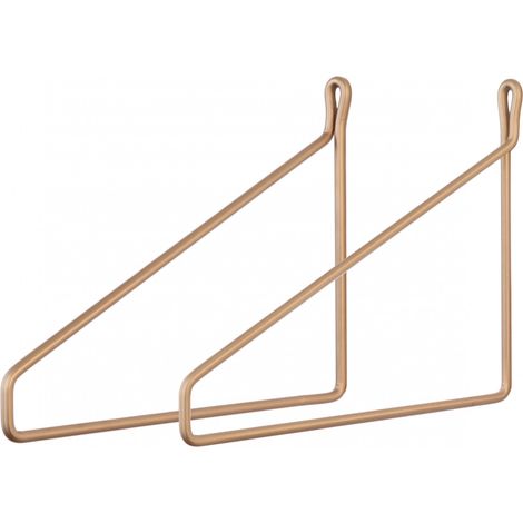 2 Equerres Vintage Acier Métallisé pour Tablette (1/5)