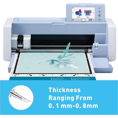 5 Pièces CABLDP1 Lame de Coupe Standard pour ScanNCut 1 2 ScanNCut DX2 DesignNCut Compatible Support CAHLP1 Argent (1/5)