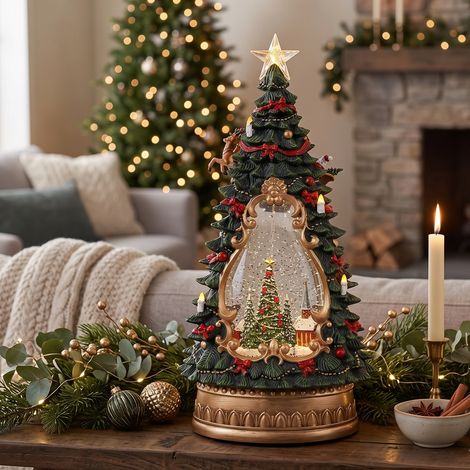 Sfera natalizia a forma di albero di Natale in PE con Led per decorazioni natalizie (1/3)
