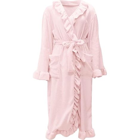 Bata de mujer，bata gruesa con capucha，bata cálida personalizada，bata informal para otoño e invierno，bata para estar en casa，pijama cálido y suave (1/3)