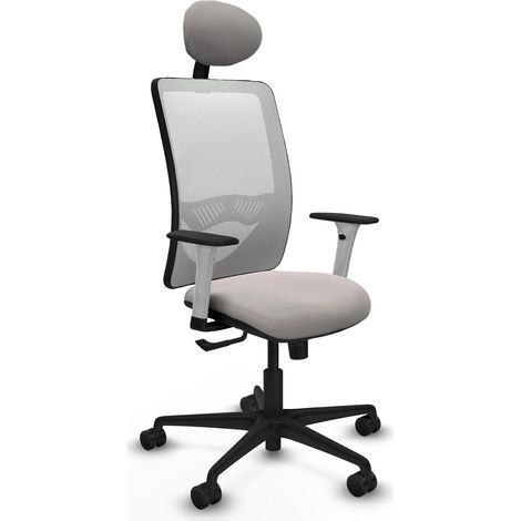 Sedia da ufficio piqueras y crespo Zulema bianco similpelle (1/2)